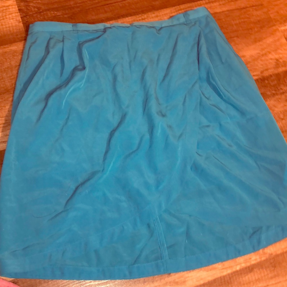 Blue silky hm skirt